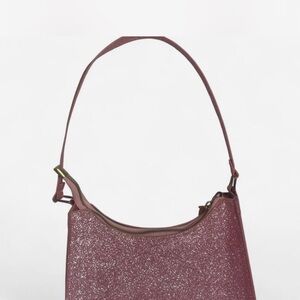 Elegant Pink Glitter Shoulder Bag